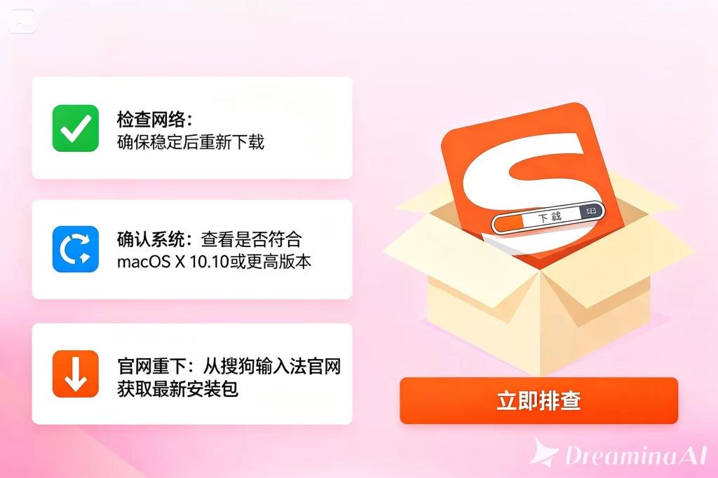 搜狗输入法官网安装失败提示怎么办？完整解决教程